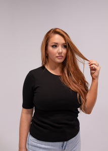 Lucia Basic Ribbed T-Shirt