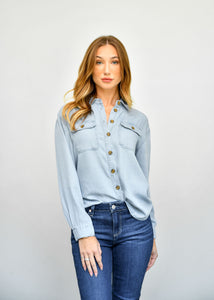 Carmele Denim Button Down