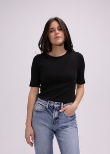 Lucia Basic Ribbed T-Shirt